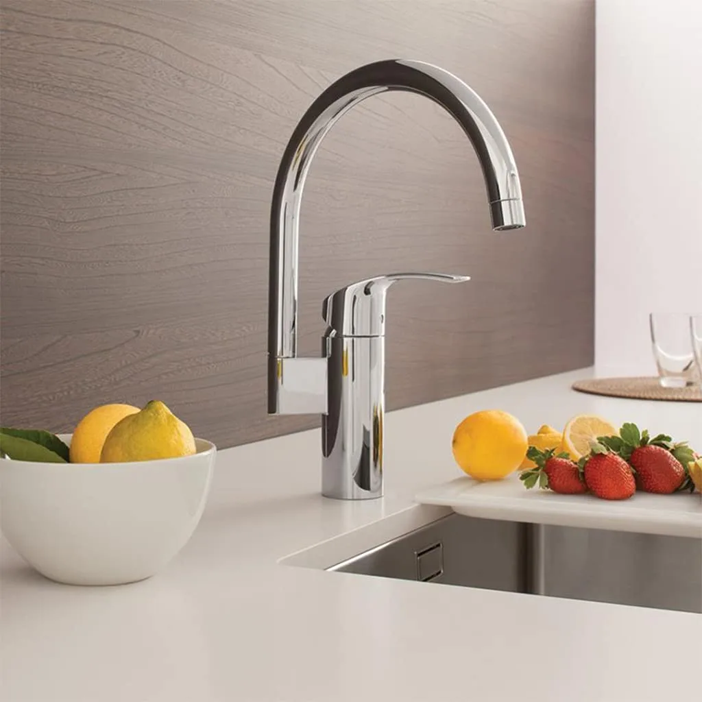 Змішувач для кухні GROHE Eurosmart з високим виливом, хром (33202002) — фото 2