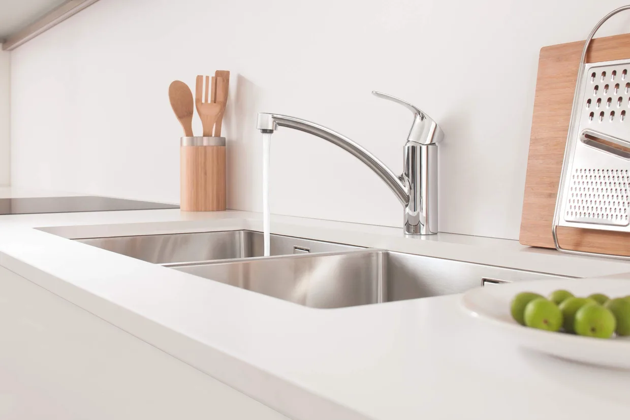 Змішувач для кухні GROHE Eurosmart з низьким виливом, хром (33281002) — фото 2