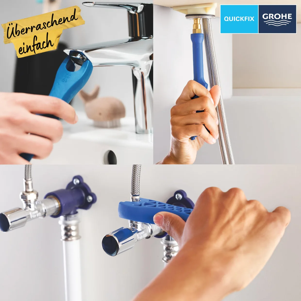 Змішувач для раковини GROHE Start Edge S з донним клапаном Push-Open, хром (24199001) — фото 5