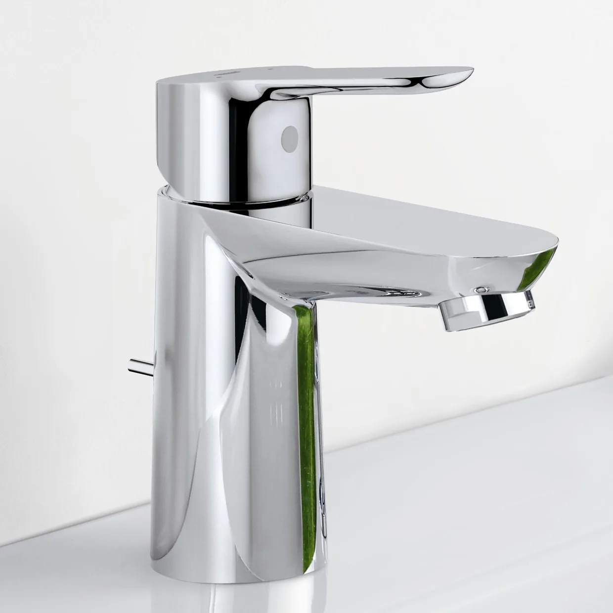 Смеситель для раковины GROHE BauEdge S с донным клапаном, хром (23328000) — фото 2