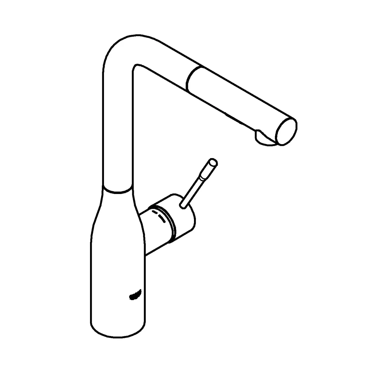 Смеситель для кухни GROHE Essence с выдвижным изливом, 2 режима, Warm Sunset (30270DA0) — фото 3