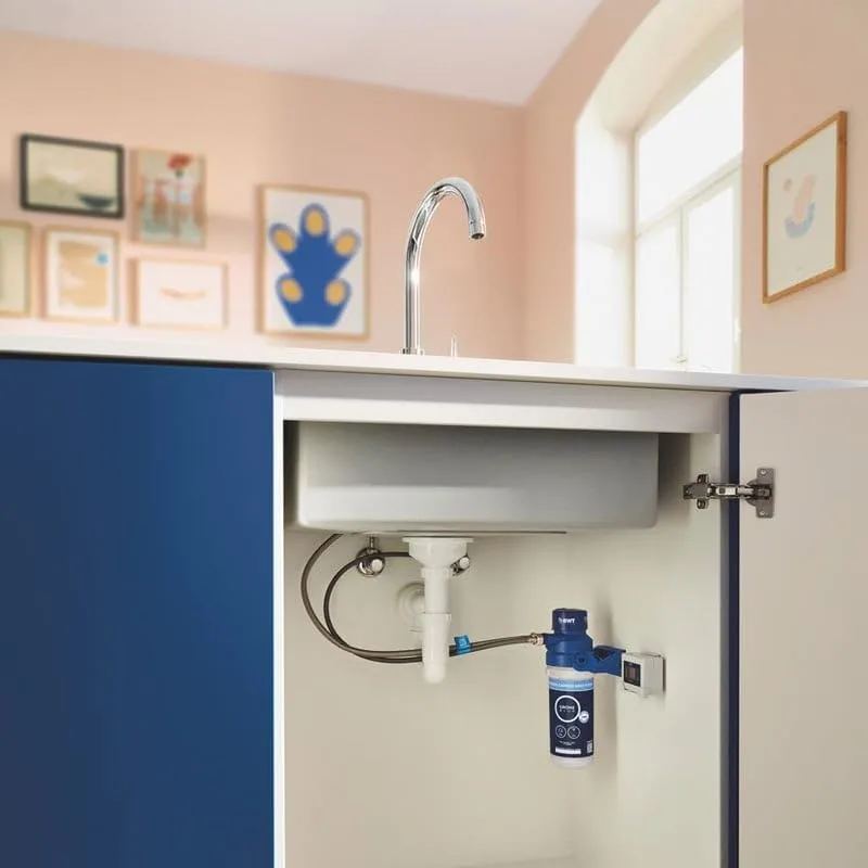 Змішувач для кухні з фільтром GROHE Blue Pure BauCurve, C-подібний вилив, стартовий набір, хром (30385000) — фото 3