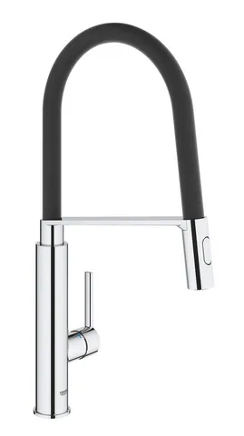 Смеситель для кухни GROHE Feel с гибким изливом и выдвижной лейкой, 2 режима, хром (31489000)