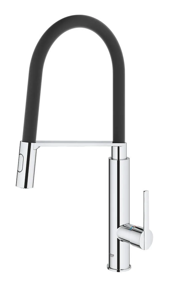 Змішувач для кухні GROHE Feel з гнучким виливом і висувною лійкою, 2 режими, хром (31489000) — фото 2
