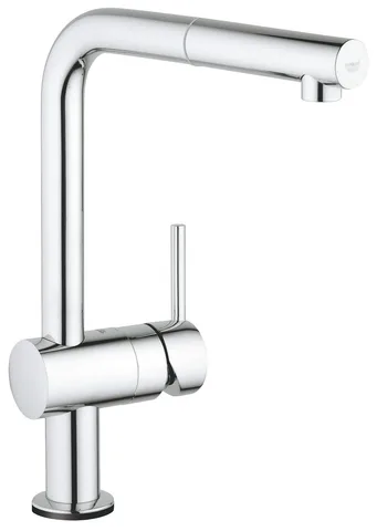 Смеситель для кухни сенсорный GROHE с выдвижным L-образным изливом, хром (30275001)