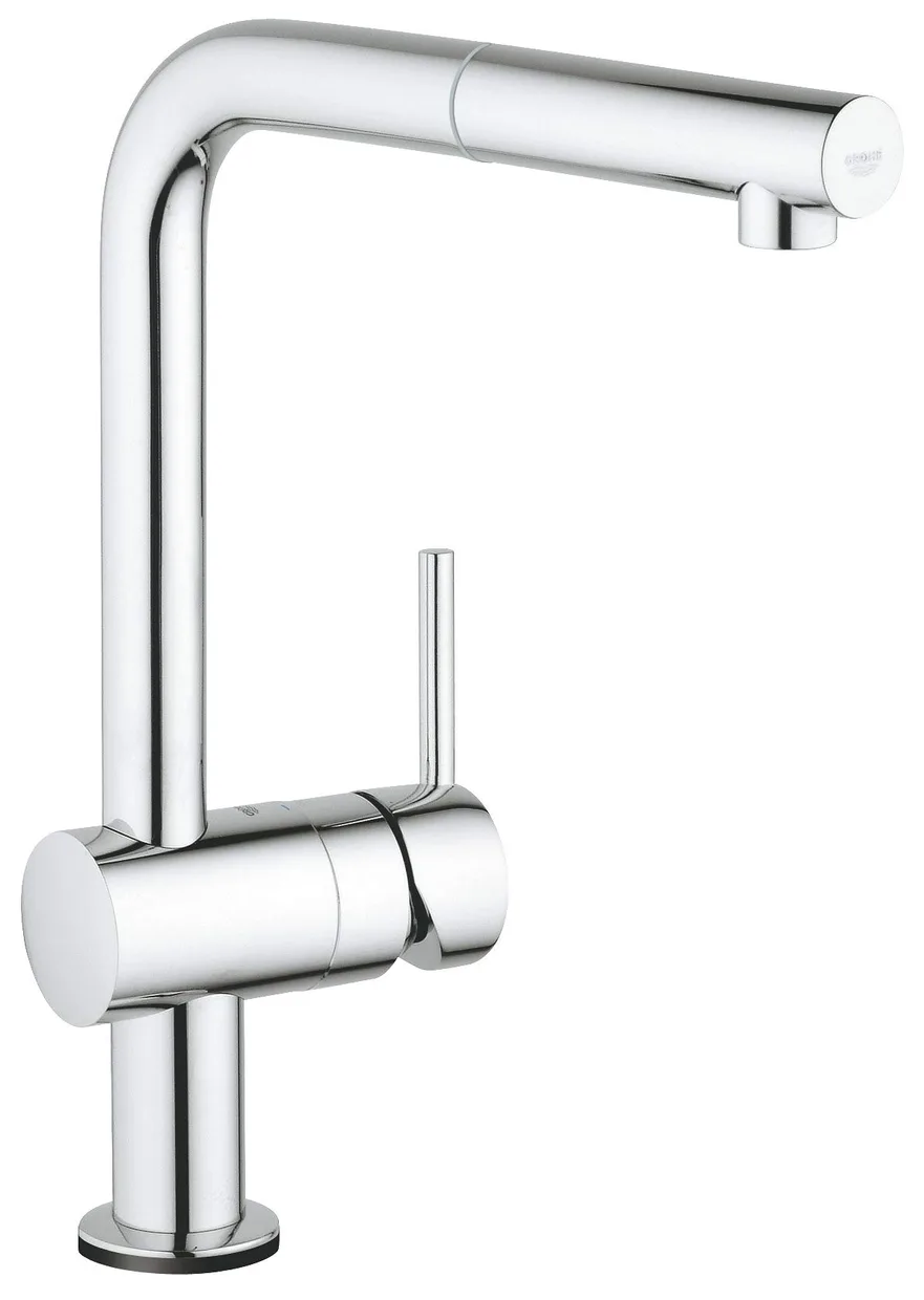 Змішувач для кухні сенсорний GROHE з висувним L-подібним виливом, хром (30275001)