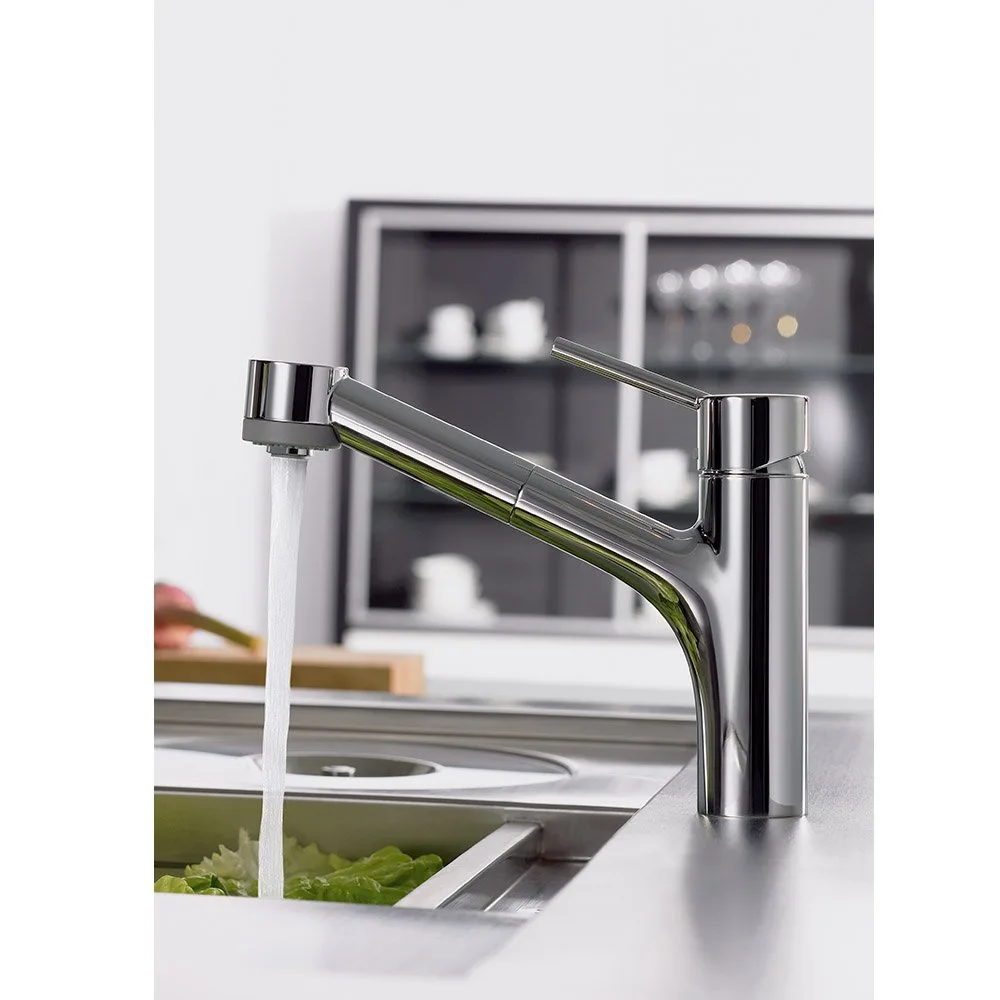 Смеситель для кухни hansgrohe Talis S с выдвижной лейкой, для монтажа перед окном, хром (06462000) — фото 2