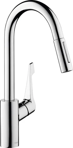 Смеситель для кухни hansgrohe Cento XL с выдвижной лейкой, 2 режима, хром (14803000)