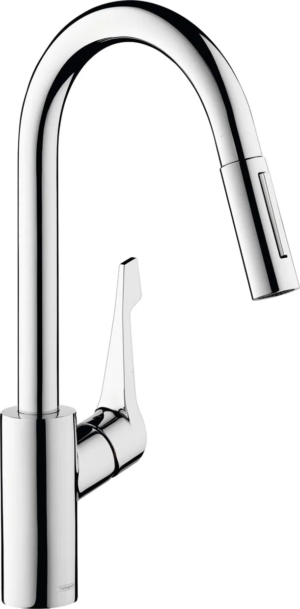 Смеситель для кухни hansgrohe Cento XL с выдвижной лейкой, 2 режима, хром (14803000)