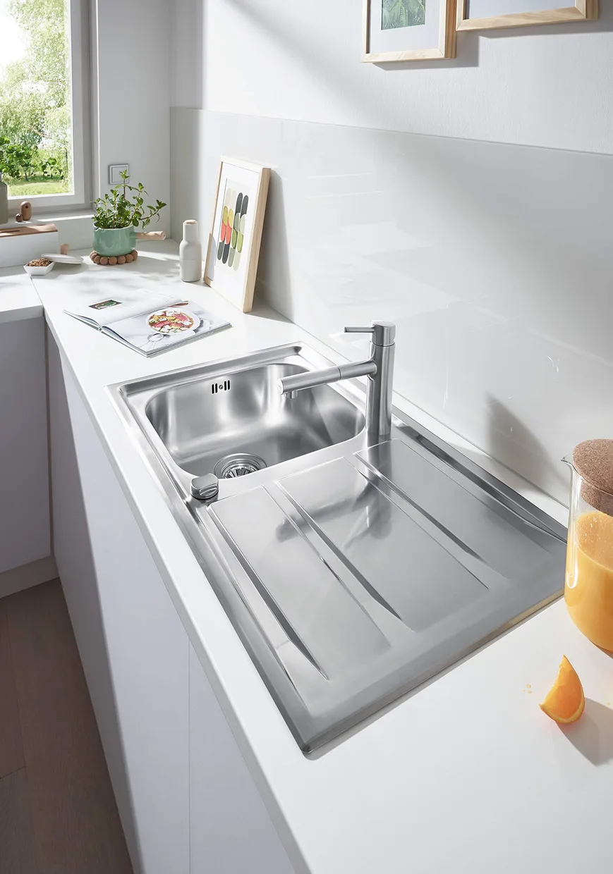 Смеситель для кухни GROHE Concetto с выдвижным изливом, Supersteel (31129DC1) — фото 2