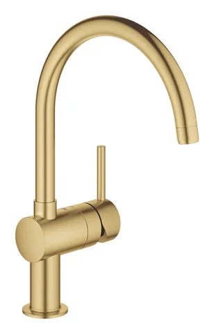 Смеситель для кухни GROHE Minta с высоким C-образным изливом, Cool Sunrise Brushed (32917GN0)