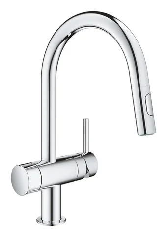 Смеситель для кухни GROHE Minta с выдвижной лейкой и вентилем для посудомоечной машины, хром (31916000)