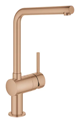 Смеситель для кухни GROHE Minta с высоким L-образным изливом, Warm Sunset Brushed (31375DL0)