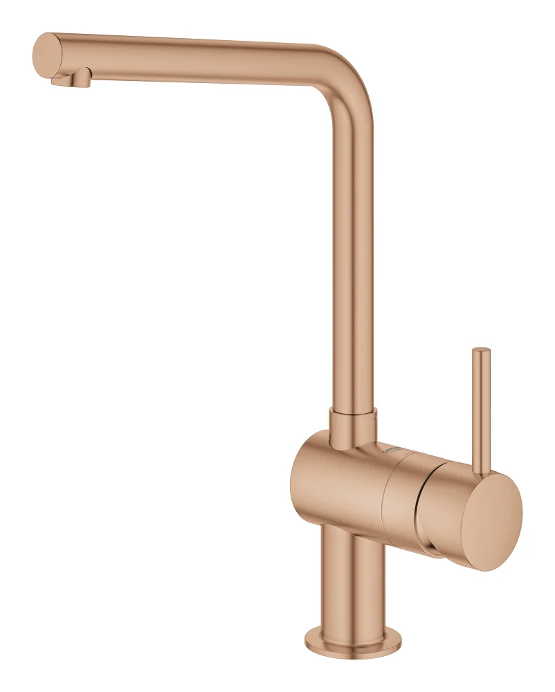 Смеситель для кухни GROHE Minta с высоким L-образным изливом, Warm Sunset Brushed (31375DL0) — фото 2