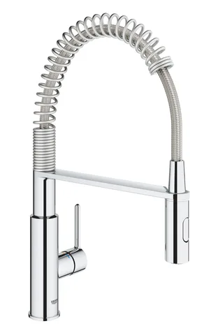 Смеситель для кухни GROHE Get с пружинным изливом и лейкой, 2 режима, хром (30361000)