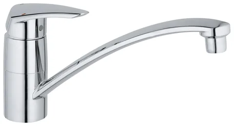 Смеситель для кухни GROHE Eurodisc с низким поворотным изливом, хром (33770001)