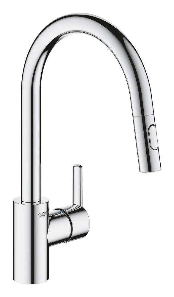 Смеситель для кухни GROHE Feel с выдвижным C-образным изливом, 2 режима, хром (31486001)