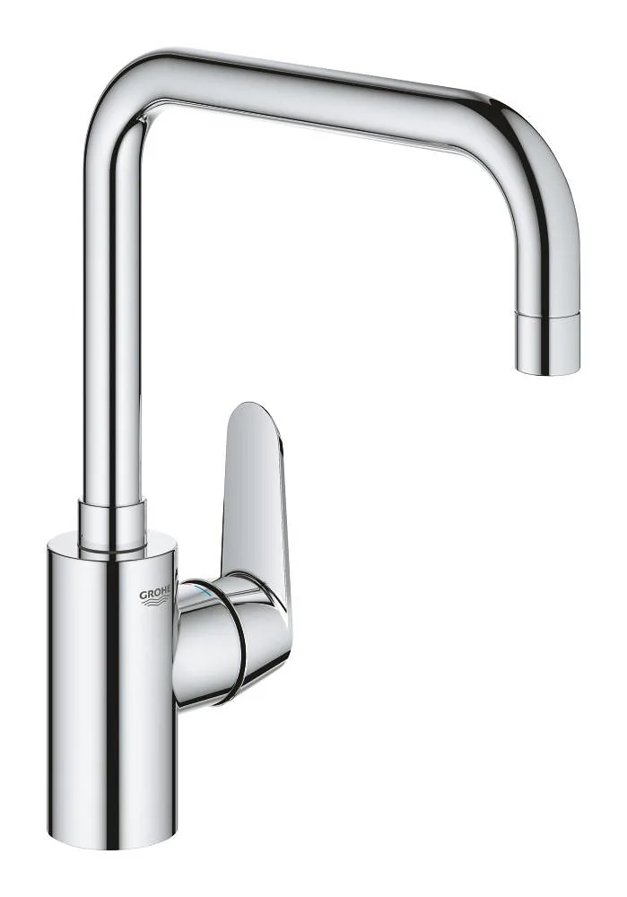 Смеситель для кухни GROHE Eurodisc Cosmopolitan с высоким U-образным изливом, хром (32259003)