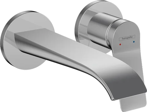 Смеситель для раковины настенный скрытого монтажа hansgrohe Vivenis, излив 192 мм, внешняя часть, хром (75050000)