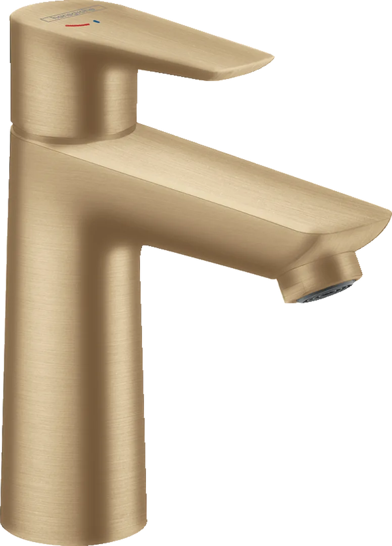 Смеситель для раковины hansgrohe Talis E 110 CoolStart без донного клапана, Brushed Bronze (71714140)