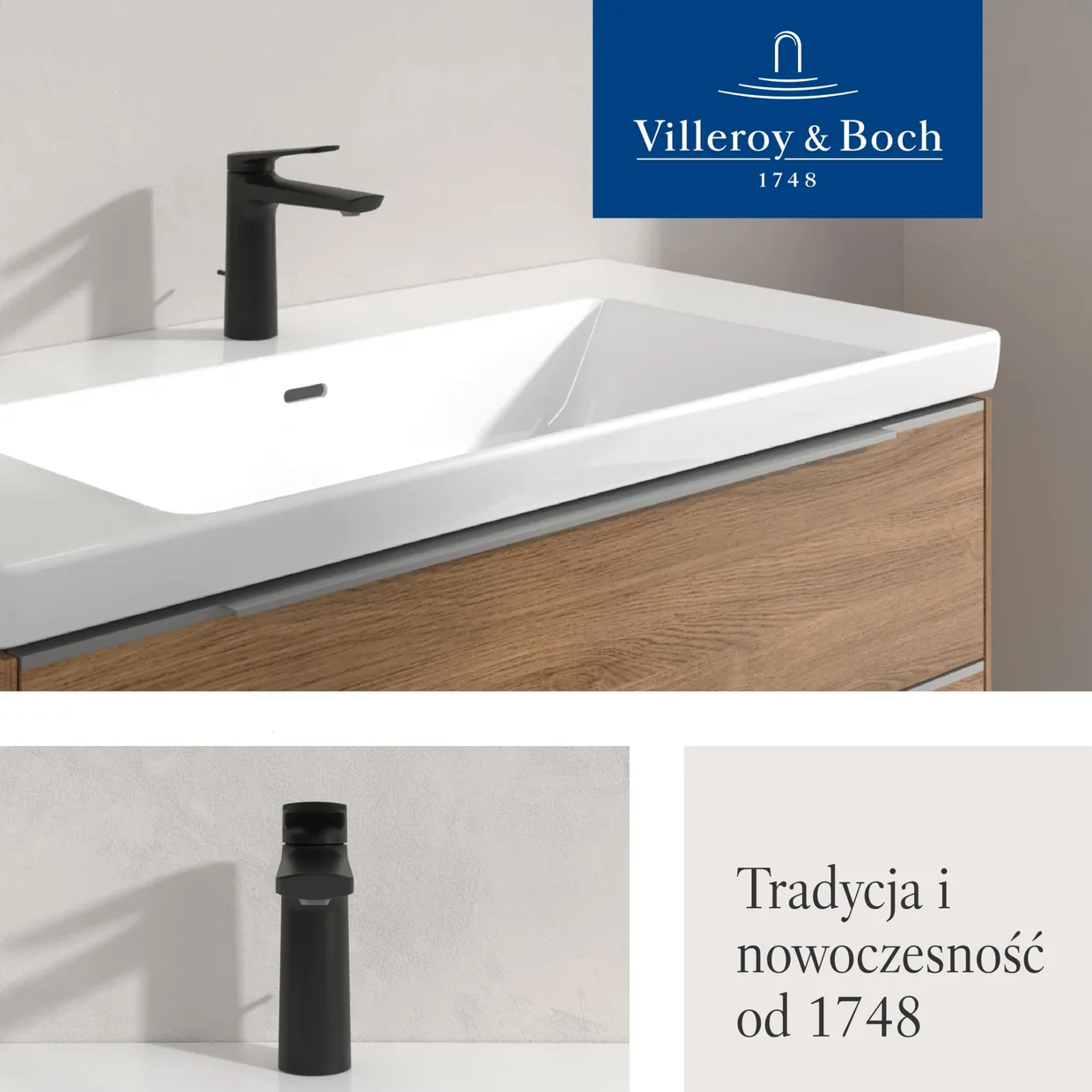 Смеситель для раковины Villeroy & Boch Oasis с донным клапаном pop-up, высота излива 114 мм, матовый чёрный — фото 7