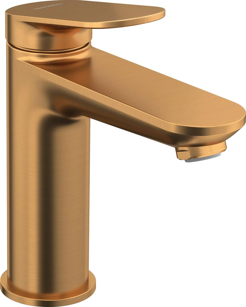 Смеситель для раковины Duravit Wave M без донного клапана, брашированная бронза (WA1020002004)