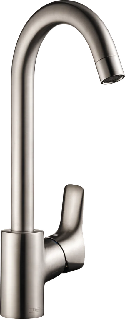 Змішувач для кухні hansgrohe MySport L з високим поворотним виливом, Stainless Steel Finish (13862800)