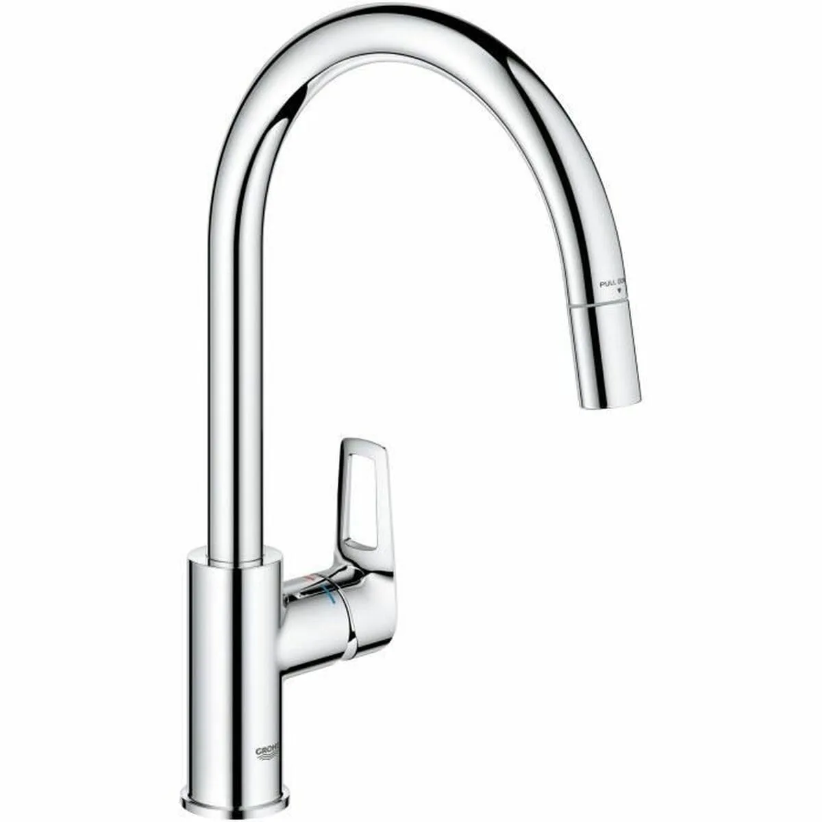 Смеситель для кухни GROHE StartLoop с выдвижным C-образным изливом, хром (30556000)
