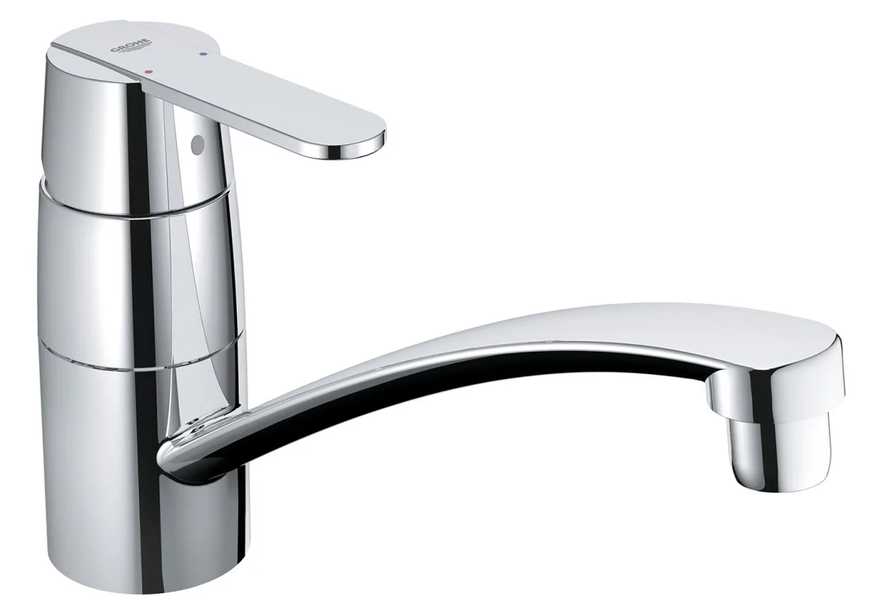 Змішувач для кухні GROHE Get з низьким поворотним виливом, хром (32891000)