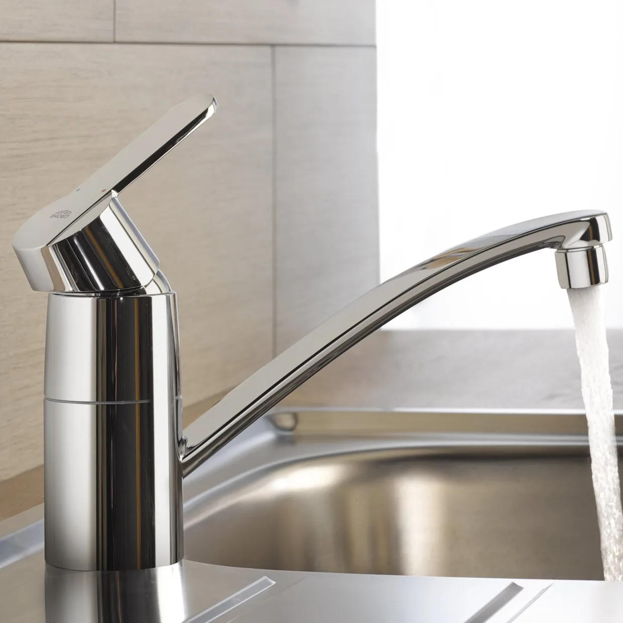 Змішувач для кухні GROHE Get з низьким поворотним виливом, хром (32891000) — фото 2