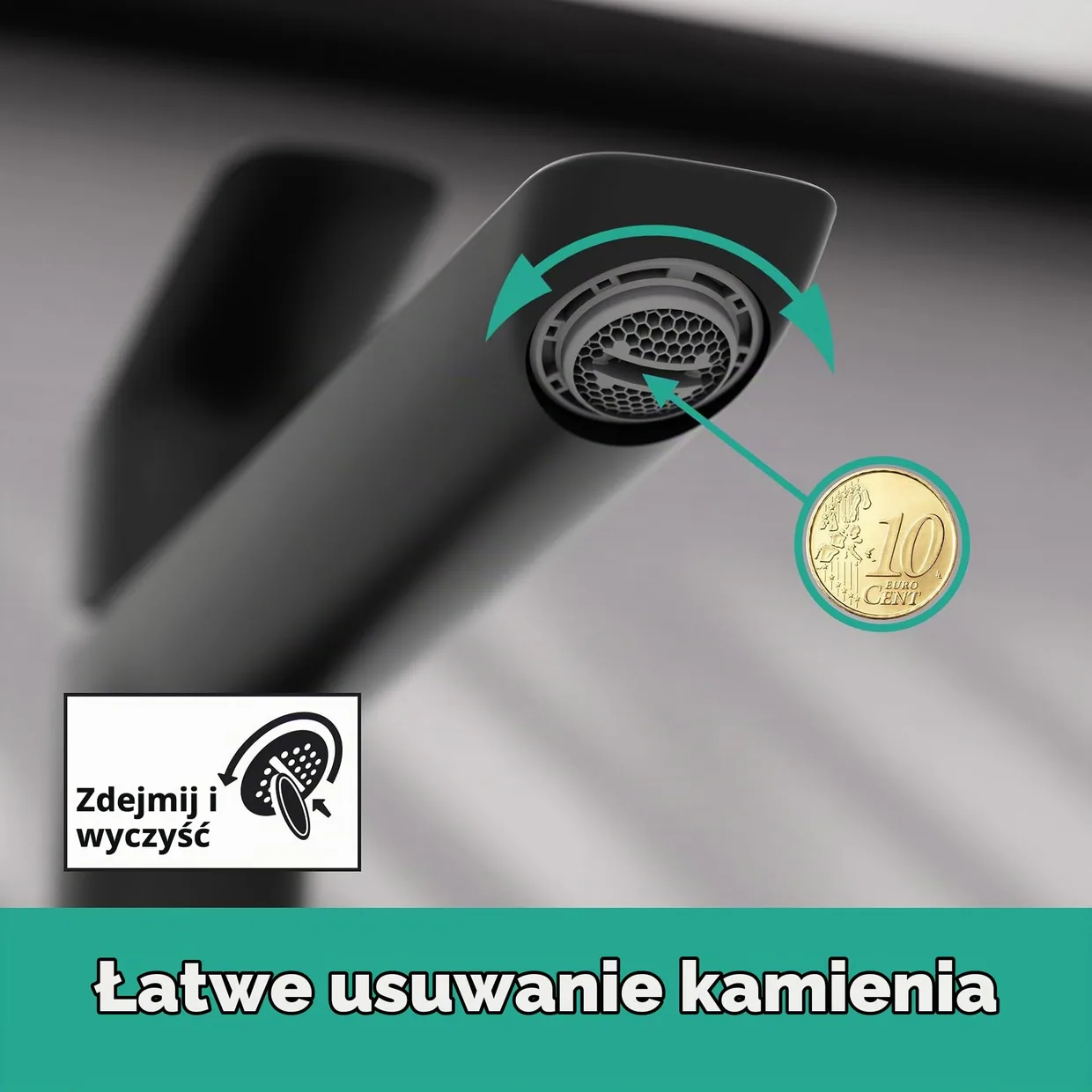 Смеситель для раковины hansgrohe Logis Fine 110 CoolStart без донного клапана, Matt Black (71255670) — фото 3
