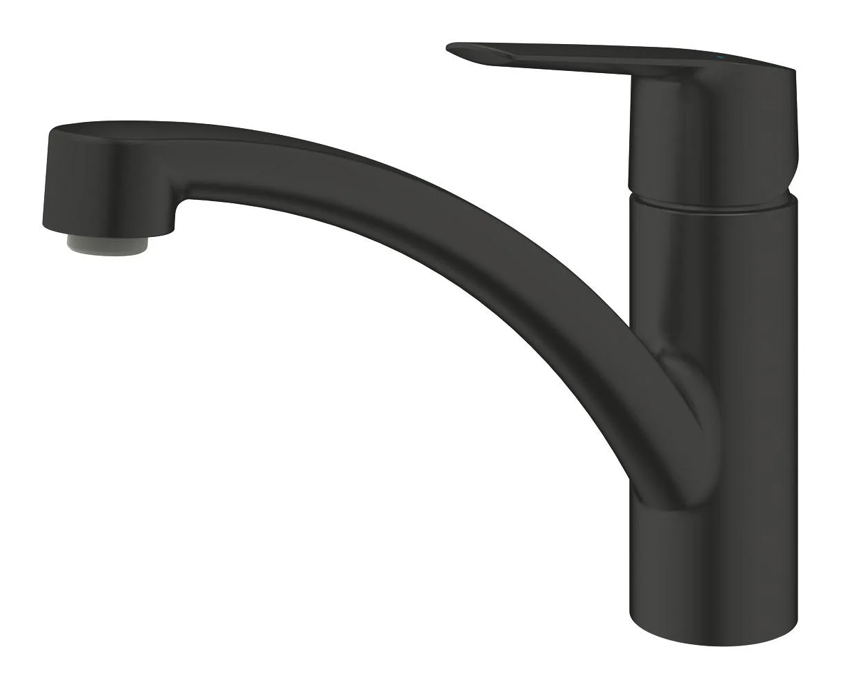 Смеситель для кухни GROHE Start с низким поворотным изливом, матовый чёрный (305302432) — фото 3