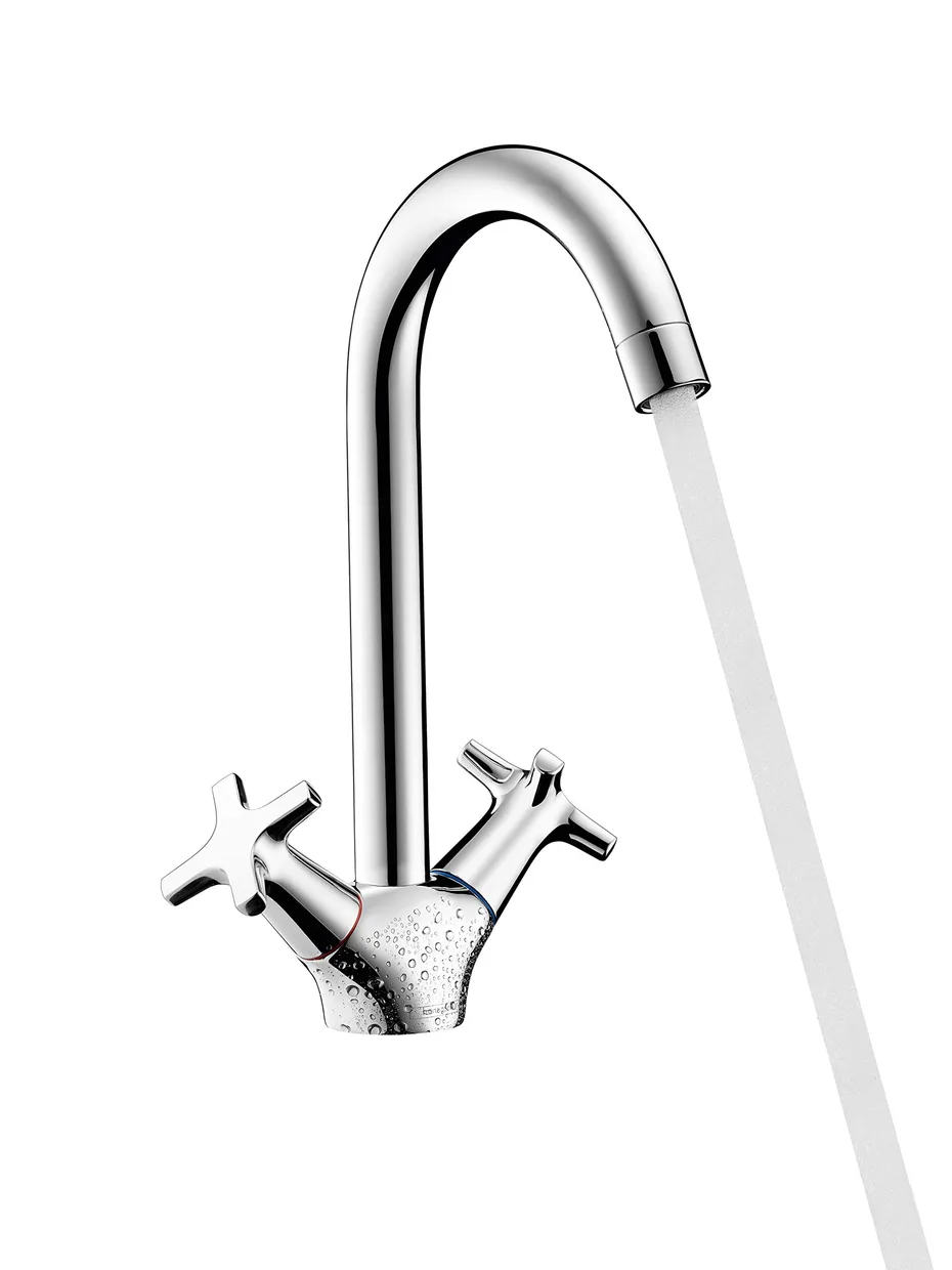 Смеситель для кухни двухвентильный hansgrohe MySport с высоким поворотным изливом, хром (13864000) — фото 2