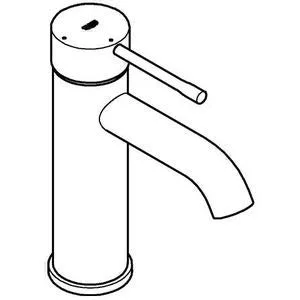Змішувач для раковини GROHE Essence S OpenCold з донним клапаном Push-Open, хром (23797001) — фото 3