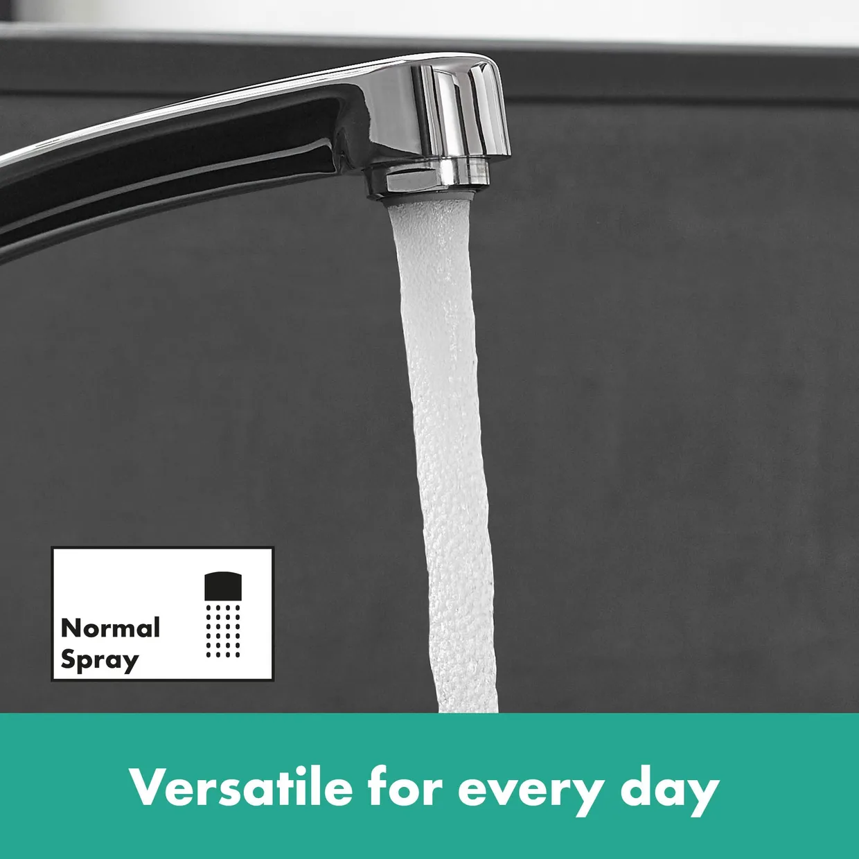 Смеситель для кухни hansgrohe MySport M с поворотным изливом, хром (13861000) — фото 2