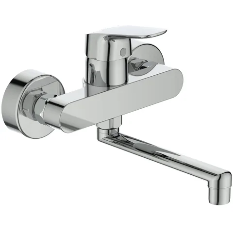 Смеситель для раковины настенный Ideal Standard Ceraflex с поворотным изливом 160 мм, хром (B1717AA)