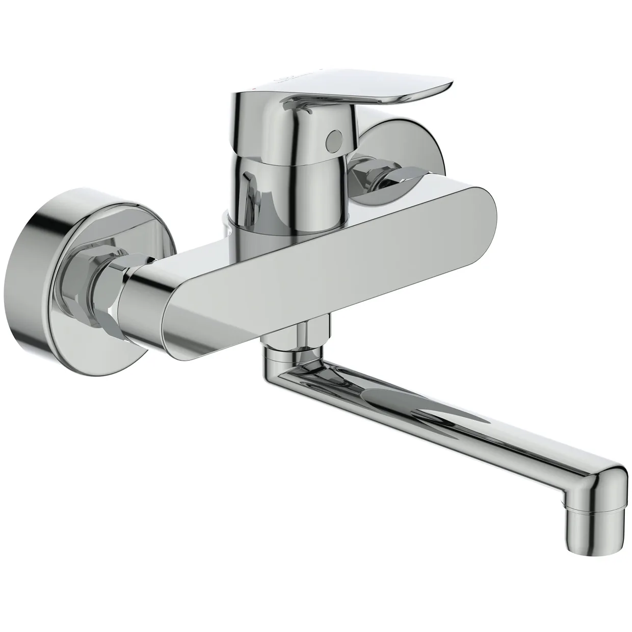 Смеситель для раковины настенный Ideal Standard Ceraflex с поворотным изливом 160 мм, хром (B1717AA)