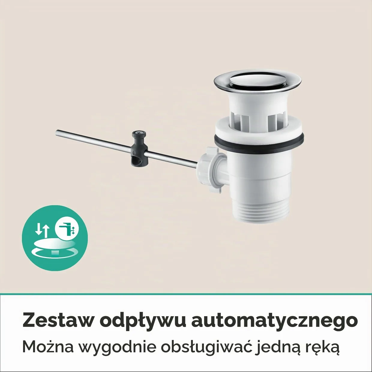 Змішувач для раковини hansgrohe Zesis S 70 CoolStart з донним клапаном pop-up, хром (74710000) — фото 6