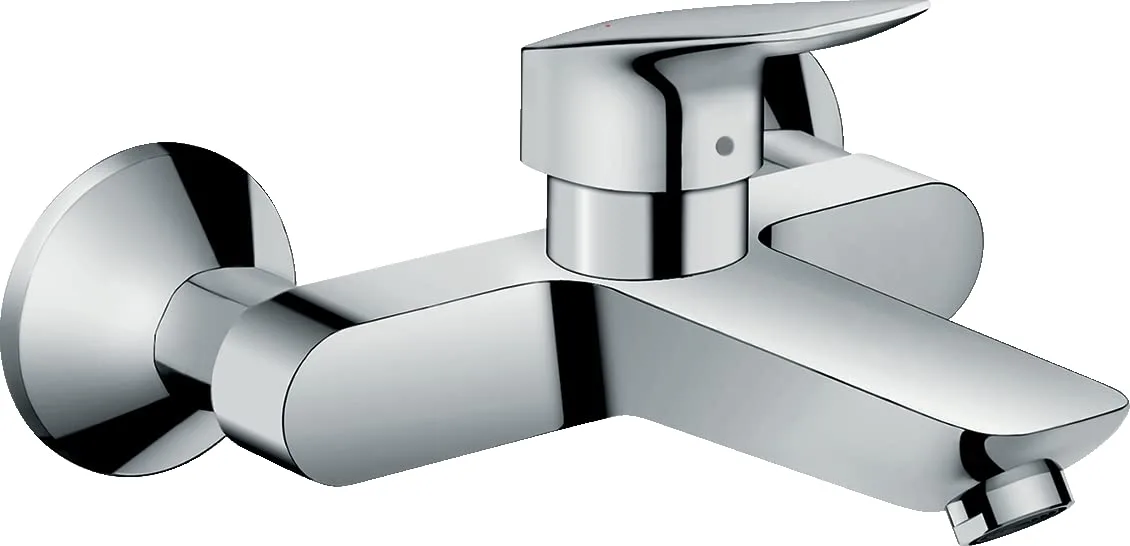 Смеситель для раковины настенный hansgrohe Logis с изливом 194 мм, хром (71225000) — фото 2