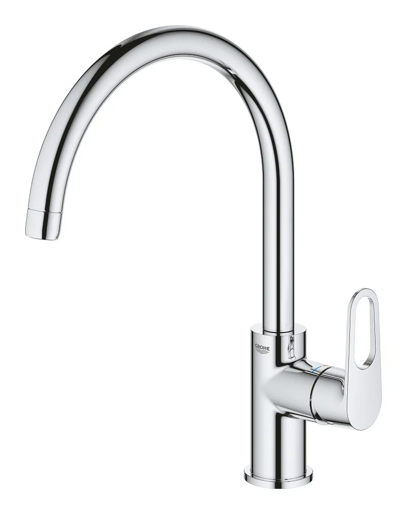 Змішувач для кухні GROHE BauFlow з високим поворотним виливом, хром (31538001) — фото 2