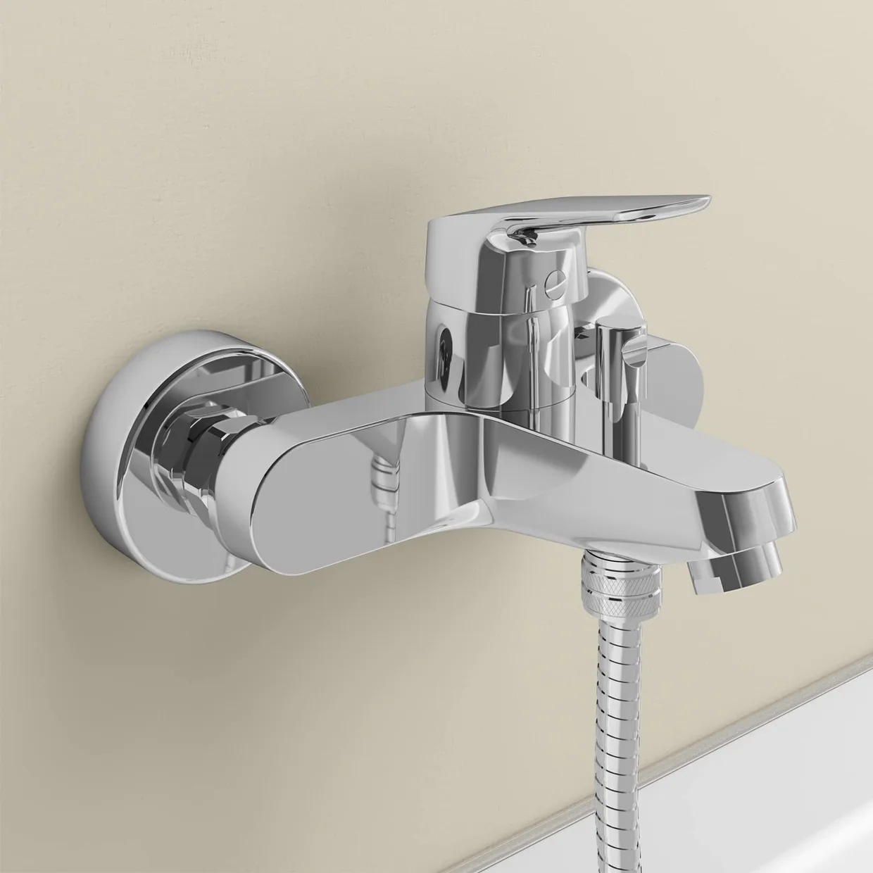 Смеситель для ванны настенный Ideal Standard Ceraflex, хром (B1721AA) — фото 4