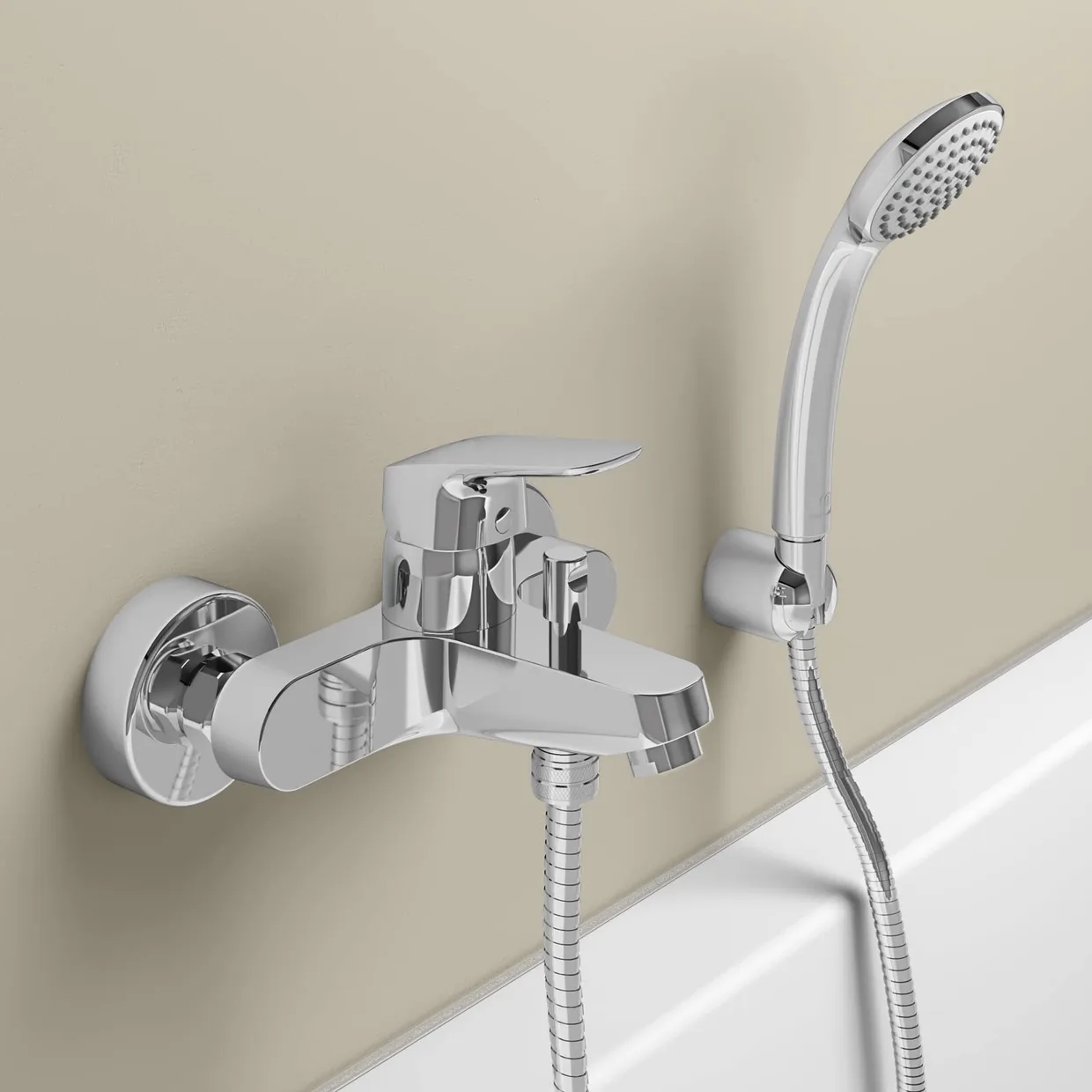Смеситель для ванны настенный Ideal Standard Ceraflex, хром (B1721AA) — фото 5