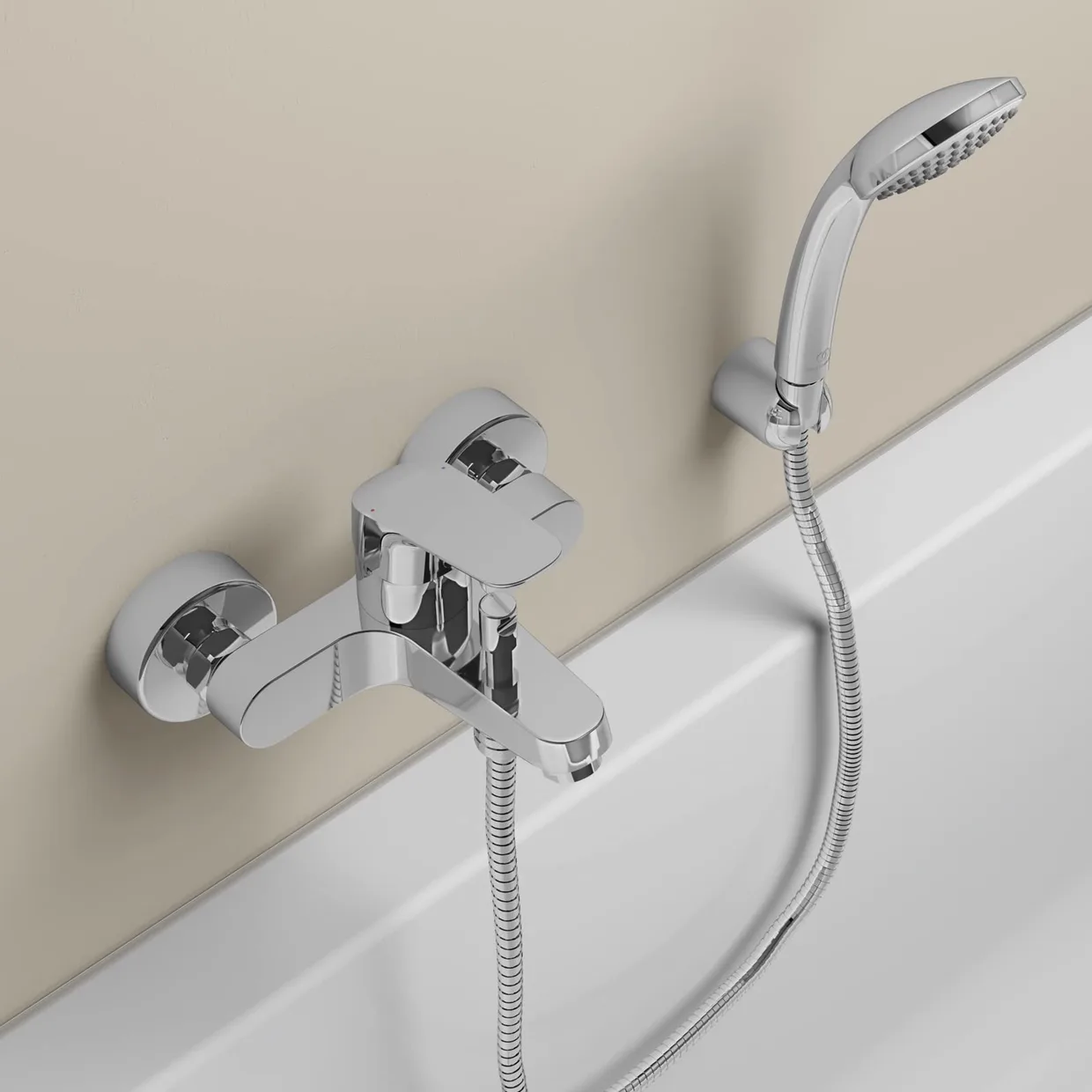 Смеситель для ванны настенный Ideal Standard Ceraflex, хром (B1721AA) — фото 6