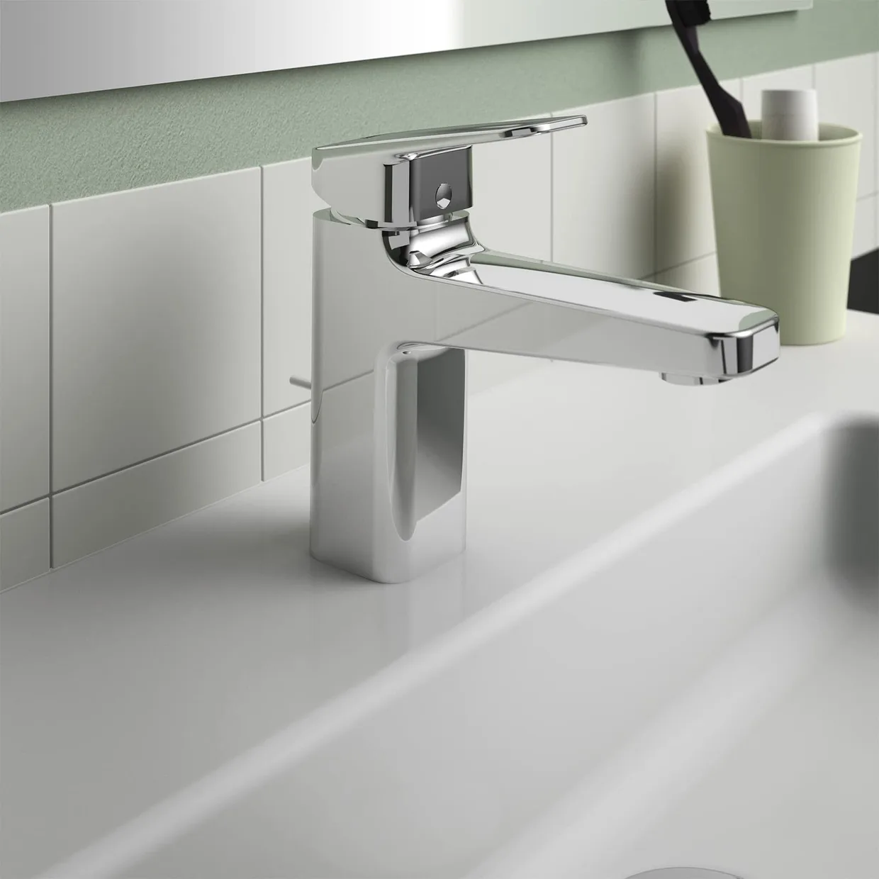Смеситель для раковины Ideal Standard Ceraplan без донного клапана, хром (BD222AA) — фото 5