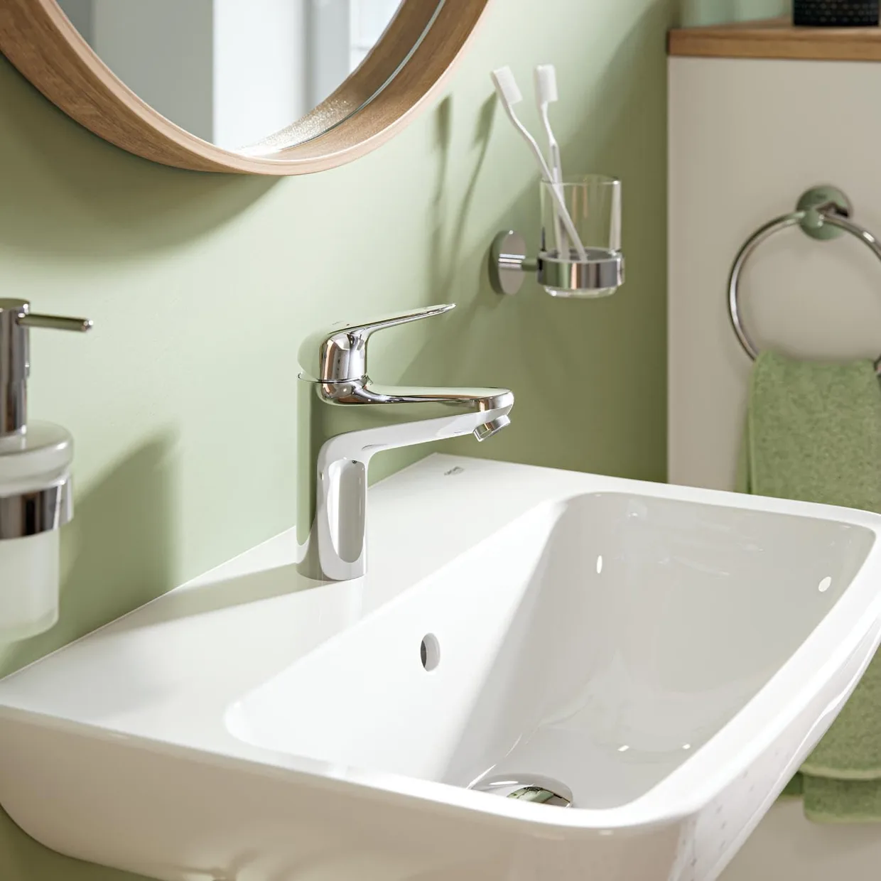 Смеситель для раковины GROHE Swift M с донным клапаном Push-Open, хром (24326001) — фото 6