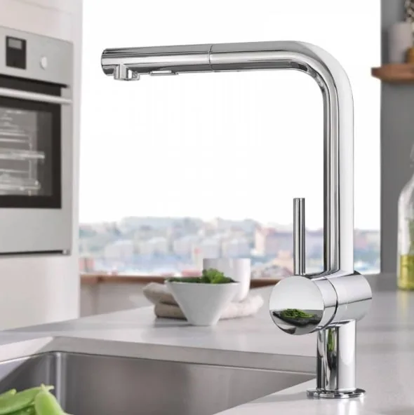 Смеситель для кухни GROHE Vento с выдвижной лейкой, хром (30437000) — фото 3