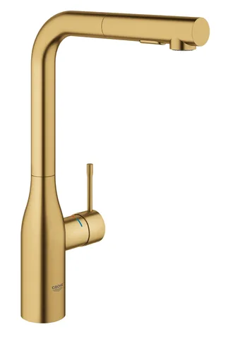 Смеситель для кухни GROHE Essence с выдвижной лейкой, Cool Sunrise Brushed (30270GN0)