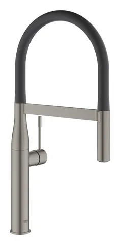 Смеситель для кухни GROHE Essence с пружинным изливом и выдвижной лейкой, Brushed Hard Graphite (30294AL0)