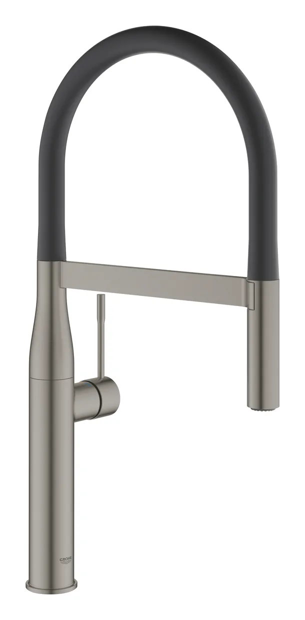 Смеситель для кухни GROHE Essence с пружинным изливом и выдвижной лейкой, Brushed Hard Graphite (30294AL0) — фото 2