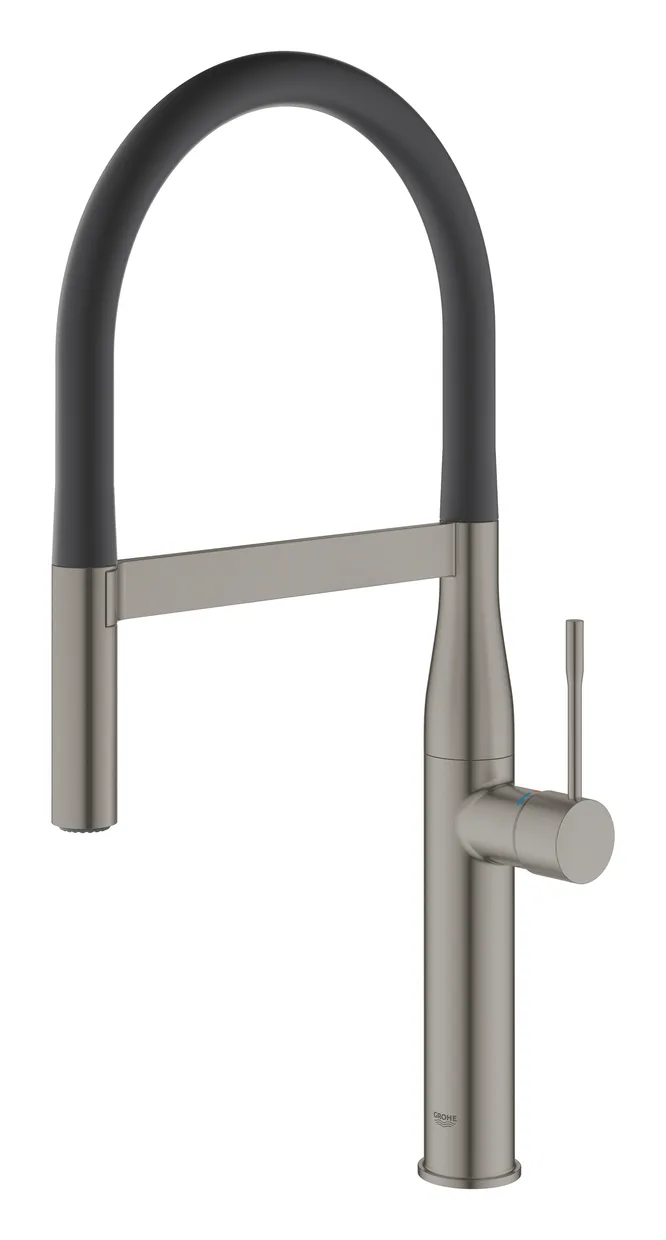 Смеситель для кухни GROHE Essence с пружинным изливом и выдвижной лейкой, Brushed Hard Graphite (30294AL0) — фото 3